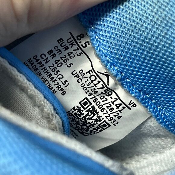 Nike Air Jordan Spizike UNC White University Blue Mens 8.5 FQ1759-141 main image 6